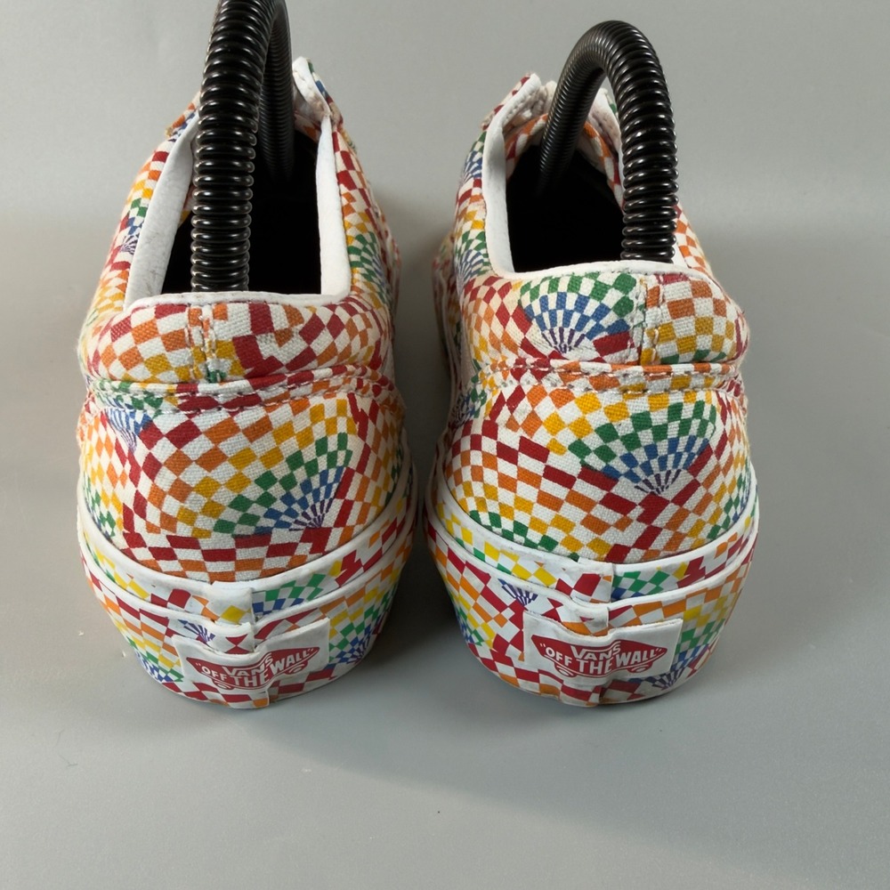 Vans Old Skool Platform Pride Womens 7.5 7 1/2 Rainbow All Over Skate‎ Shoe Lace - Picture 6 of 16